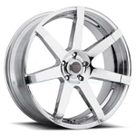 One 24X9.5 Milanni 9042 Sultan 6X5.5/6X139.7 25 Chrome Wheel Rim 78.1 New. Price: $690.00.