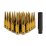 Mishimoto MMLG-SP1215-24GD Spiked Lug Nuts M12X1.5 24-PC Set New. Price: $128.46.