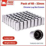 Chrome Lug Nut Covers For Semi Truck - Thread On Abs Plastic 60 Pack New. Price: $58.89.