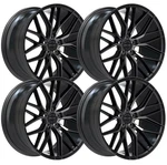 (SET-4) Inovit Blitz 19X9.5 5X120 Black Machined 38MM Wheels Rims Inch New. Price: $975.20.