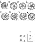 Genuine Mopar Wheel Lock Set 4721954AB New. Price: $81.84.