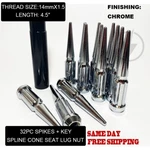 32 Chrome Spline Spike Lug Nuts 14X1.5 For Chevy Gmc Silverado Sierra 2500 3500 New. Price: $76.99.