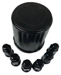 Trailer Wheel And Cap Set - Black Hub Cover 6 Painted Lugs 3.75 Inch Center New. Price: $34.41.