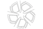 Genuine Nissan Wheel Alloy D0C0M-HV05A New. Price: $801.24.