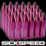 Sickspeed 24 Pc Pink Spiked Aluminum Extended Tuner Lug Nuts For Rims 1/2X20 L23 New. Price: $36.50.