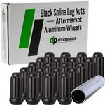 Dpaccessories Black 1/2-20 Lug Nuts For Aftermarket Wheels Closed End Duplex. Price: $93.09.