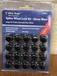 White Knight Spline 3/4" 13/16" Conical Wheel Lug Lock Kit Glossy Black 723807 New. Price: $23.45.