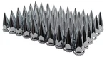 Jiuxi Abs Chrome Plastic 33MM Thread-on Spiked Lug Nut Covers For Semi Trucks (p New. Price: $102.28.