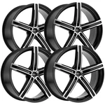 (set Of 4) Vision 469 Boost 16X7 5X108 +40MM Black/machined Wheels Rims 16" Inch New. Price: $481.96.