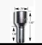 (4-PACK) Gorilla 24641 Wheel Lug Nut Lock Bolts M14-1.5 Cone Hex Socket Chrome New. Price: $28.99.