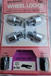Mcgard Wheel Locks Kit 222 M-76R Mag 7/16-20R Chrome New Old Stock. Price: $29.99.