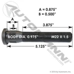 Automann 201.6158 Wheel Stud New. Price: $38.04.