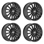 Set 4 19" Fondmetal Aidon Gloss Black 19X8 Wheels 5X112 38MM Rims New. Price: $1188.00.