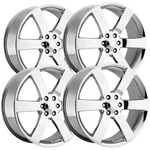 (set Of 4) Factory Reproductions FR32 Ss 22X9 6X5" +45MM Chrome Wheels Rims New. Price: $1860.00.