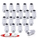 (20 Pieces) Silver M12 1.5 Thread Jdm Racing Drifting Aluminum Open End Lug Nuts New. Price: $11.99.