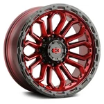 Vision 405 Korupt Wheels 20X9 (12, 8X165.1, 125.2) Red Rims Set Of New. Price: $1505.96.
