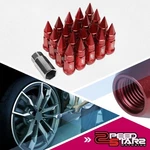 J2 M12X1.25 7075 Aluminum 25MM OD/80MM 20PCS Spiked Cap Lug Nut W/ Socket Red New. Price: $57.94.
