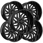 (set Of 5) Tis 544B 22X12 6X135/6X5.5" -44MM Gloss Black Wheels Rims 22" Inch New. Price: $2790.00.