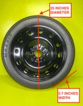 Spare Tire 17" FITS:2024 2025 2026 Honda Civic (including Si Models) New. Price: $178.50.