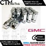 24PC Gmc Chrome Conical Seat 14X1.5 Wheel Lug Nuts Bulge Acorn For Models New. Price: $27.49.