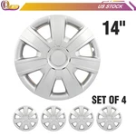 4X 14" Wheel Hub Caps Silver For R14 Tires Rim All Makes Models Cover Kit New. Price: $35.81.