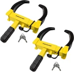 2PCS Universal Wheel Lock Clamp Fit Trailers Suv Golf Carts 3 Keys Black Yellow New. Price: $51.99.