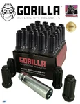24 Gorilla Spline Drive Lug Nuts 14X1.50 Black Long Kit W/key Jeep Wrangler Jl New. Price: $58.85.
