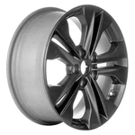For Hyundai Santa Fe Sport 13-16 Alloy Factory Wheel 5 V-spoke Medium Charcoal Used. Price: $228.66.