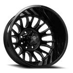 17X6.5 Luxxx LHD34 Gloss Black Milled Dually Rear Wheel 8X6.5 (-140MM) New. Price: $440.00.
