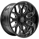 Thret Off-road 901 Monarch 20X10 6X5.5" -21MM Black/milled Wheel Rim 20" Inch New. Price: $625.00.