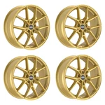 Set 4 19" Fondmetal Iupiter Matt Gold 19X8 Wheels 5X112 26MM Rims New. Price: $1228.00.