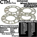 4X 3MM (1/8") Thick 5X4.75 (5X120) Universal Wheel Spacer Fit Chevy Gmc Cadillac New. Price: $16.87.