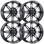 (SET-4) Weld Off-road Cheyenne 20X9 8X165.1/8X6.5 Black 0MM Wheels Inch New. Price: $1880.00.