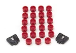 Wheel Mate 33100R Fits: SR45R Caps Set Of 20 Red Lug Nuts New. Price: $32.86.