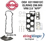 Elring Oem Cylinder Head Gasket Set Bolts Vw Golf Gti Jetta VR6 2.8 12V Afp New. Price: $215.00.