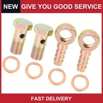 Universal 12MM Hose Barb Bolt Fittings Bronze Tone Metal M12 X 1.25 Pack Of New. Price: $9.56.