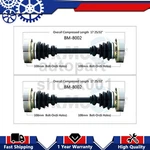 Rear Trakmotive Cv Axle Joint Shaft For Bmw 524TD 1986 1985 New. Price: $225.04.