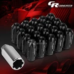 Jdm Black 20PCS M12X1.25 24MM Od 50MM Tall Open End Aluminum Lug Nuts+adapter New. Price: $19.74.
