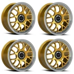 Set 18" Vision 478 Alpine Gold Machined Lip 18X8.5 Wheels 5X4.5 (5X114.3) 35MM New. Price: $1007.40.