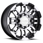 One 18X8.5 Vision 375 Warrior 6X5.5/6X139.7 25 Black Machined Wheel Rim 106.2 New. Price: $216.20.