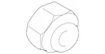 Genuine Ford Wheel Nut 6W7Z-1012-DA New. Price: $11.69.