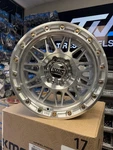 Kmc KM555 Attack Wheels 17X8.5 (-10, 6X139.7, 106.1) Silver Rims Set Of 4 Used. Price: $1359.95.
