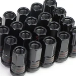 20X Open-end Black M12X1.5 25MMOD 45MM Lug/lock Nut+key For Conical Seat Wheel New. Price: $23.09.