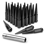 24PC 4.4" Tall M14X1.5 Solid Spike Lug Nut+ Key Fit Chevy Silverado Tahoe New. Price: $47.99.