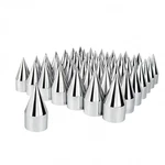 United Pacific 33MM Chrome Thread-on Spike Lug Nut Covers 60 Pack 4.125" New. Price: $89.99.