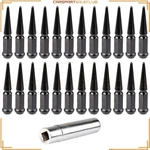 24 Pcs Black 14X1.5MM Spike Lug Nuts For Cadillac Escalade New. Price: $56.21.