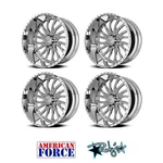 (4) 20X10 American Force Polished SS8 Octane Wheels Chevy Gmc Ford Dodge. Price: $3644.00.