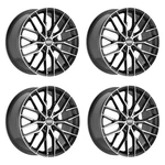 Set 4 20" Fondmetal Makhai Gloss Black Machined 20X9 Wheels 5X112 33MM Rims New. Price: $1536.00.