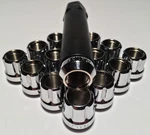 16 Chrome 12X1.25 Open End Spline Tuner Lug Nuts With Adapter Key Scion Subaru New. Price: $20.88.