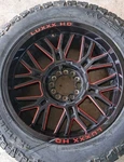 Luxxx LHD-25 Wheel 20" Black Red Orange Single Rim ET-18 6X135/139.7 Used. Price: $149.99.